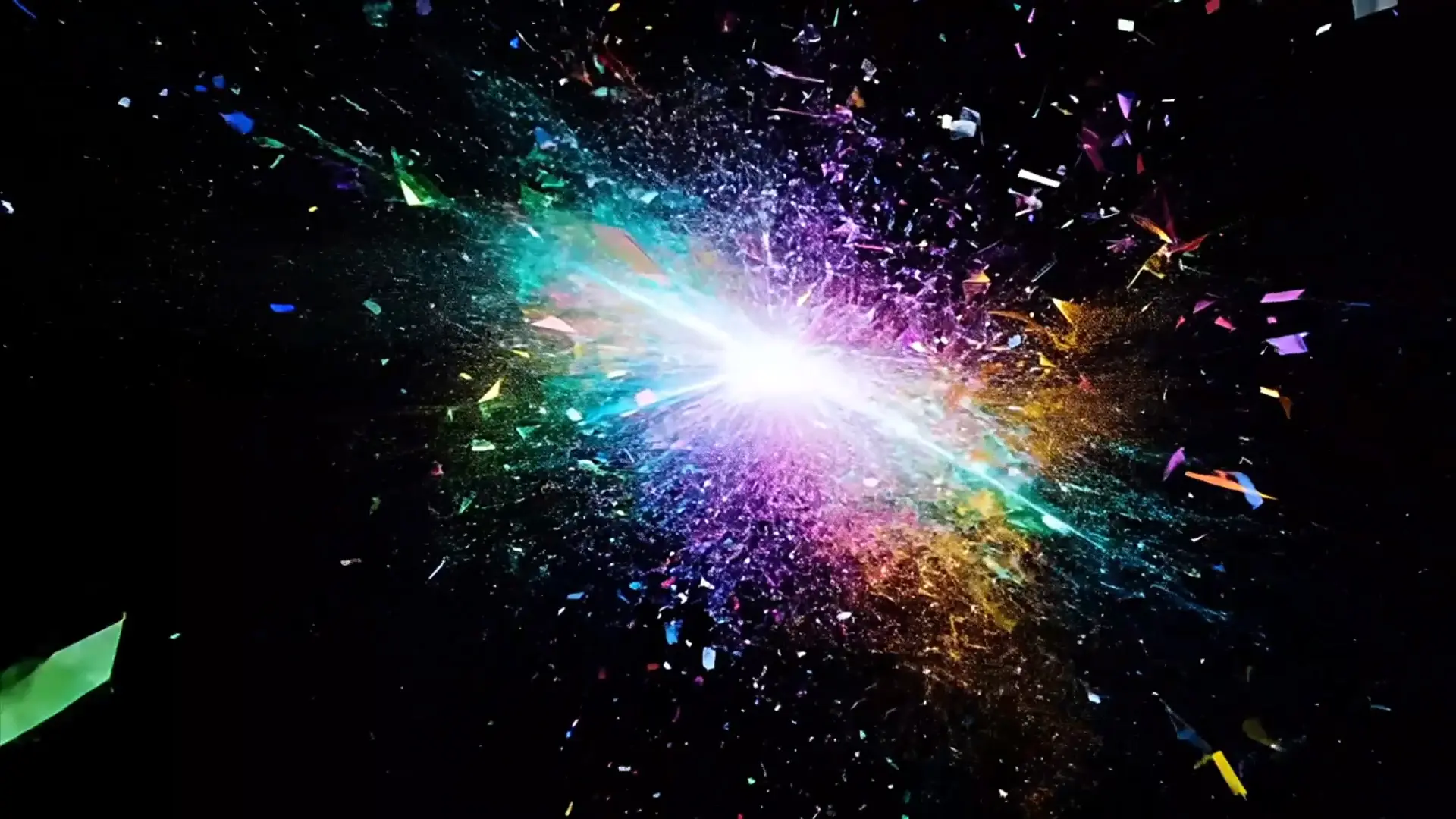 Vibrant Light Explosion Overlay